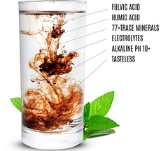 Fulvic and humic acid mineral blend container