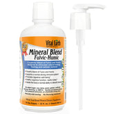 Vital Earth Minerals Fulvic Humic Mineral Blend Liquid bottle with pump
