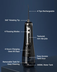 Water flosser nozzle attachments for FUMEIKANG kit