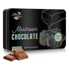 Functional Mushroom Chocolate bar with Lion’s Mane, Reishi, Cordyceps, Chaga, Maitake and Turkey Tail
