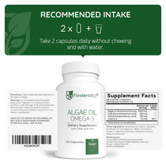 Plant-based, algae-sourced Omega-3 promoting eco-friendly wellness.