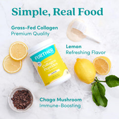 Nutrition facts showing 20g collagen per serving