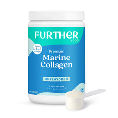 Container of Further Food Unflavored Marine Collagen Peptides Powder
