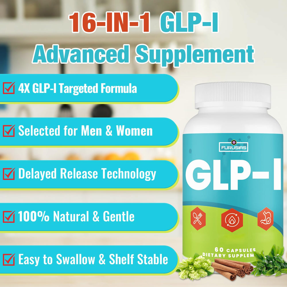 Furusias GLP-l bottle includes cinnamon bark and chromium for balance