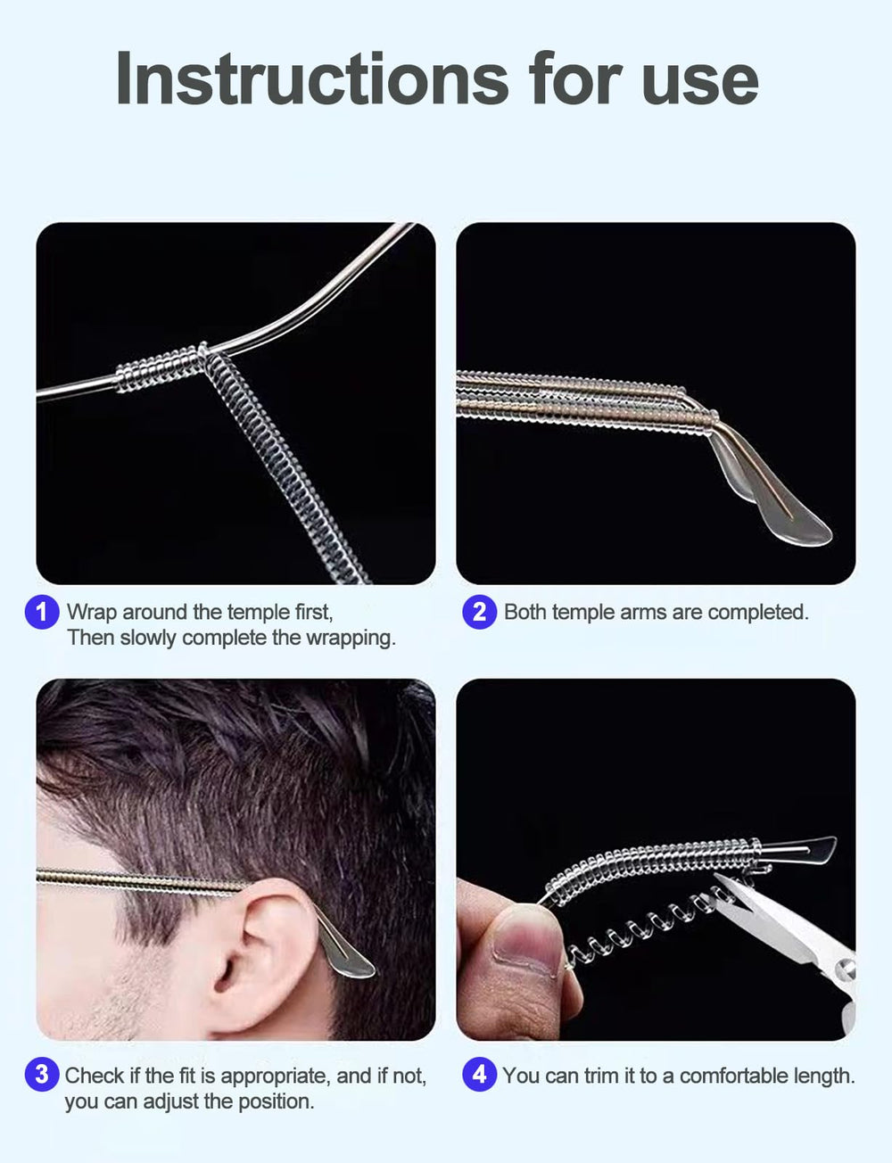 Anti-slip sleeve retainer for glasses