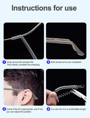 Anti-slip sleeve retainer for glasses