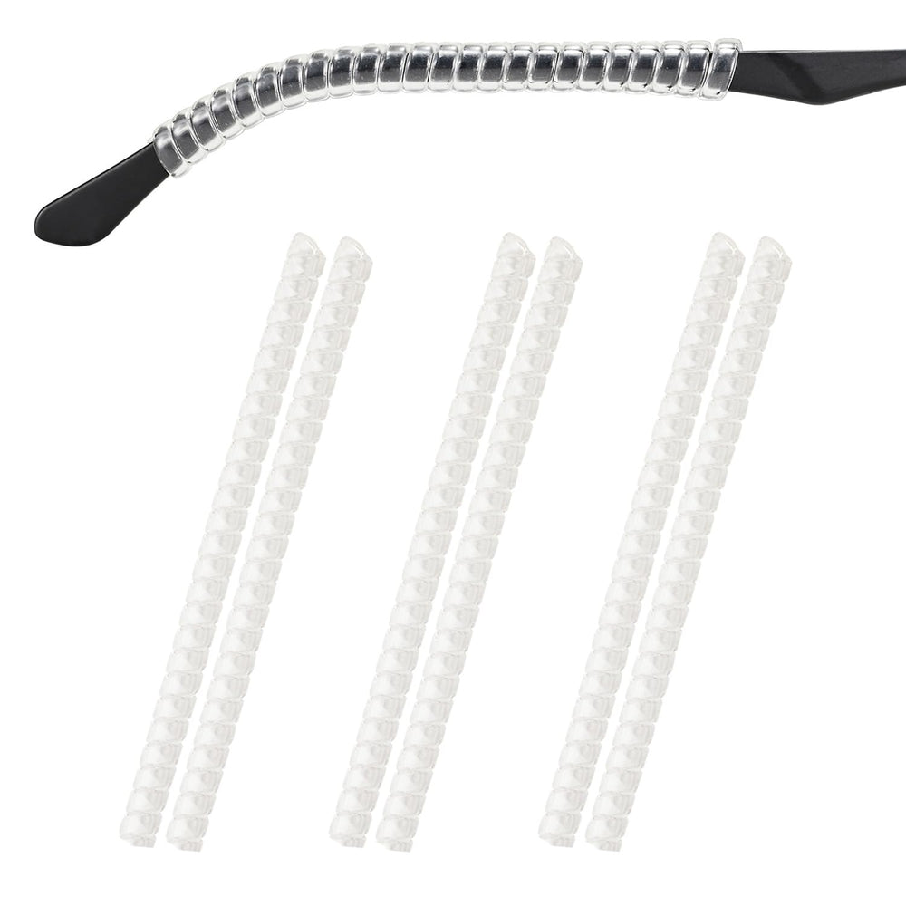 Fusanwin eyeglass ear cushion set with 3 pairs in clear color