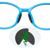 Close-up of frog-inspired microfibers on Fusanwin eyeglass nose pad