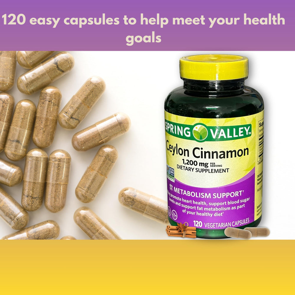 Vegetarian-friendly cinnamon supplement label