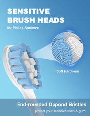 Compatibility with Philips Sonicare Sensitive and Simply Clean handles