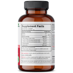 Two krill oil softgels capsules on white background