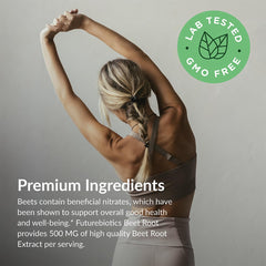 Futurebiotics Beet Root Extra Strength beet extract ingredient highlights natural color and daily use.