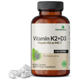 Bottle of Futurebiotics Vitamin K2 MK-7 with D3 supplement