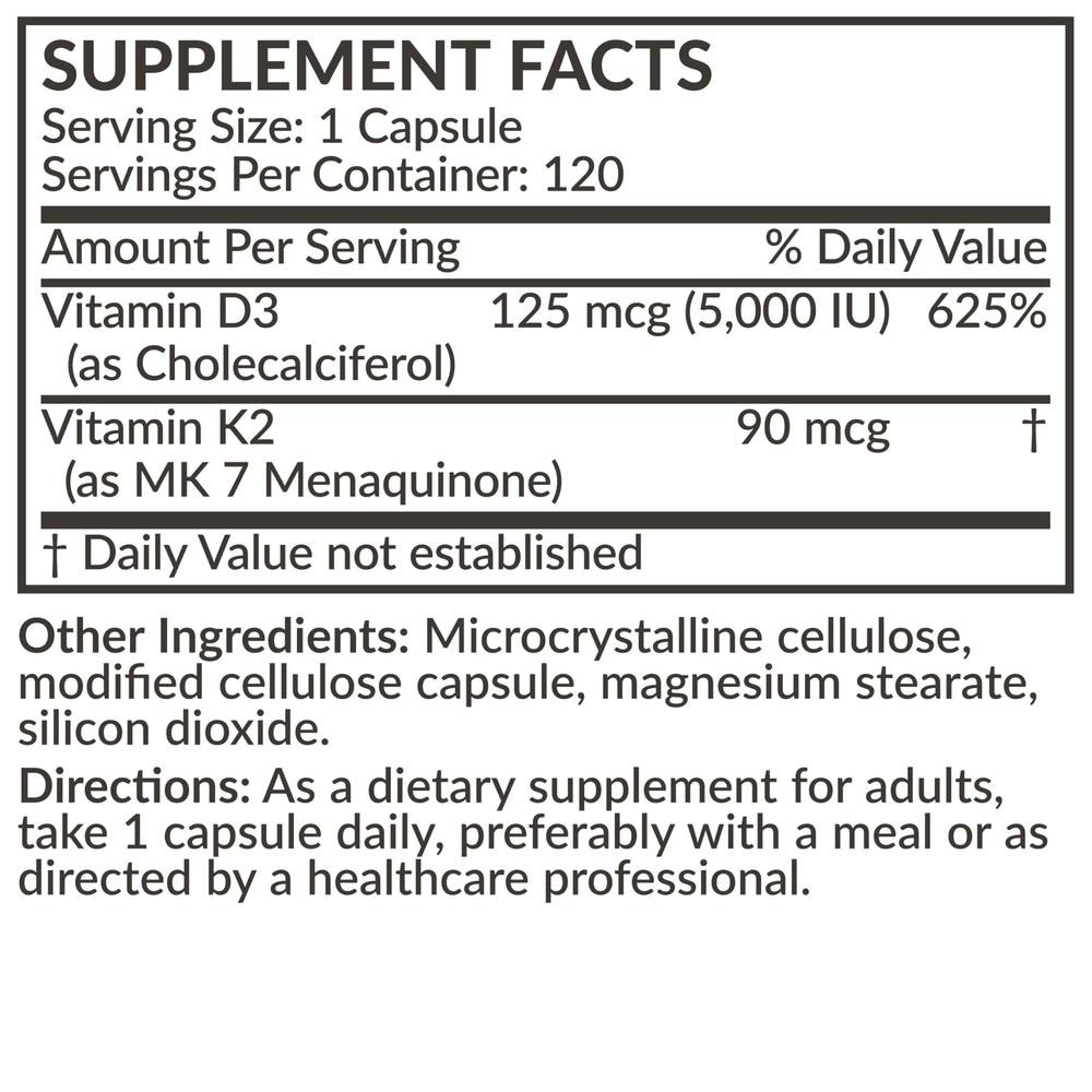 Lifestyle image featuring Futurebiotics Vitamin K2 with D3 bottle