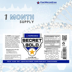 Package image of FWS Colloidal Gold Liquid Drops with dropper bottle