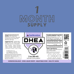 USA-manufactured DHEA liquid drops bottle