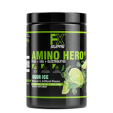 Front view of FXSUPPS Amino Hero Sour Ice bottle