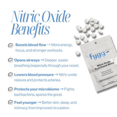 fygg NOX on a desk after a meal for fresh breath