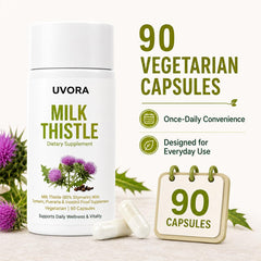 FYRKOA Uvora bottle alongside other supplements illustrating daily routine integration