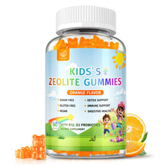 Fzjjyana Zeolite Detox Kids Gummies bottle on display for daily wellness
