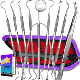 G.CATACC 10 Pack Dental Tools in a protective case