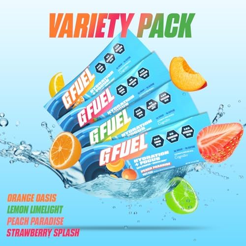 G Fuel Electrolytes Peach packet for fruity flavor and mental clarity.