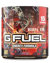 G Fuel Guilty Gear Hell Acai Berry tub emphasizes vibrant flavor for gaming focus