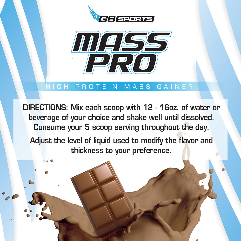 G6 Mass Pro mass gainer ingredients list
