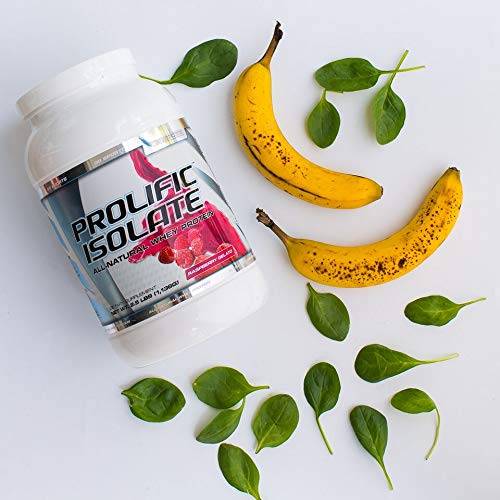 G6 Prolific Isolate Raspberry Gelato nutrition facts frame communicates protein quality