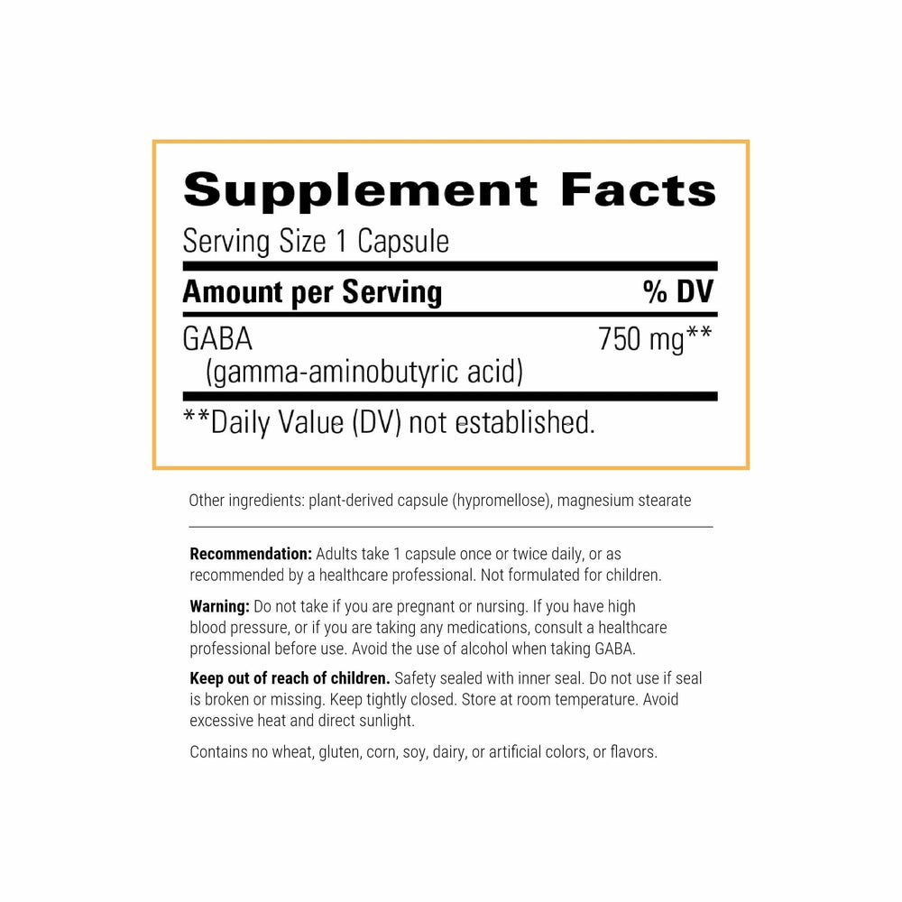 GABA brain health supplement pack shot