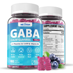 GABA Gummies 500 mg blueberry front view