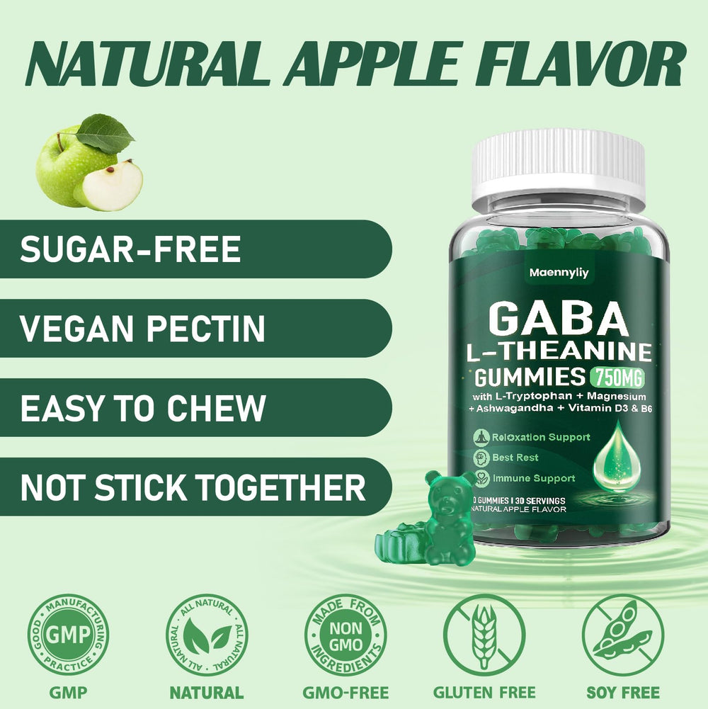 30-day supply bottle of GABA L-Theanine gummies