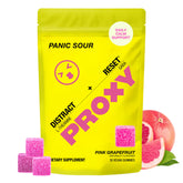 GABA and L-Theanine gummies grapefruit front view, 30 count