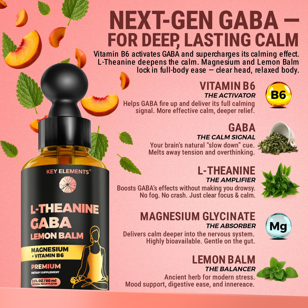GABA and L-Theanine stress relief drops