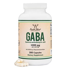 Double Wood GABA supplement bottle and packaging
