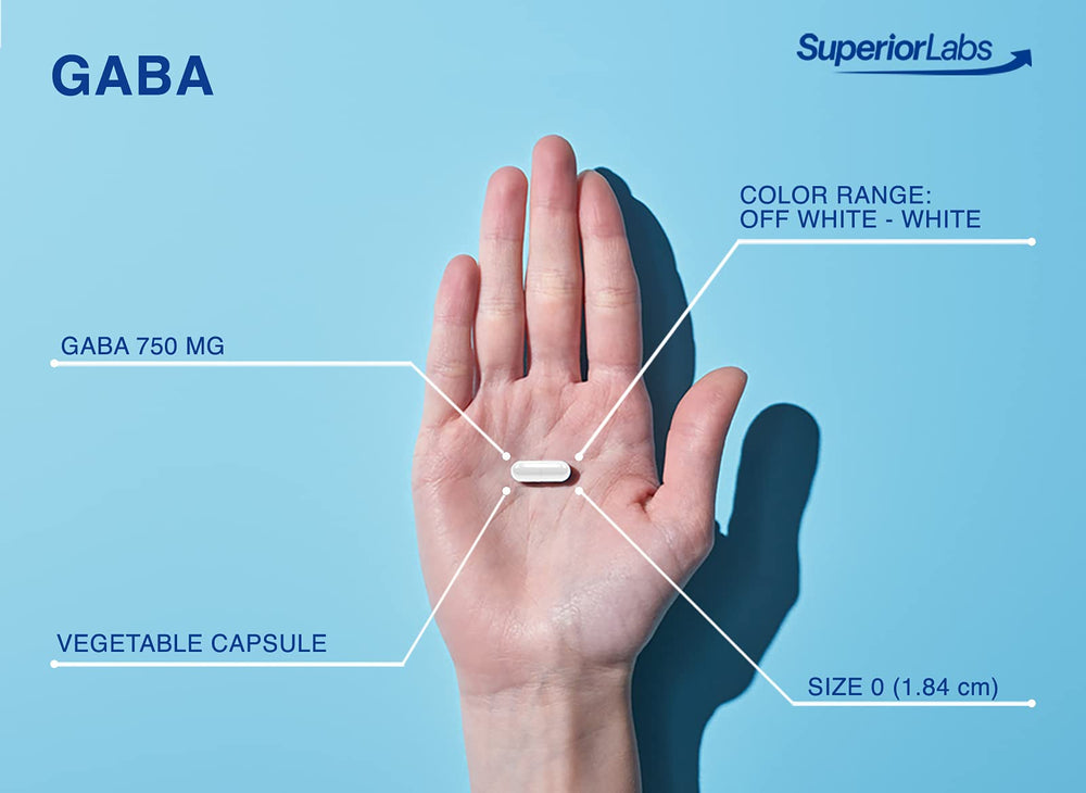 GABA 750mg packaging box