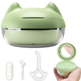 Gaboolo Green Cat retainer case front view