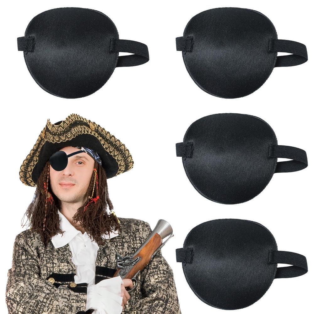 Gabrella 4 Pcs Eye Patches for Adults close-up of soft polyester fabric