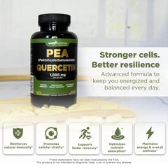 Bottle of Gade Nutrition PEA and Quercetin supplement