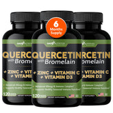 Bottle of Gade Nutrition Quercetin 500mg with Bromelain, Vitamin C, and Zinc