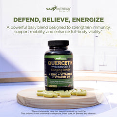 Gade Nutrition Quercetin packaging box and bottle