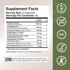 USA-made label on Shilajit capsules