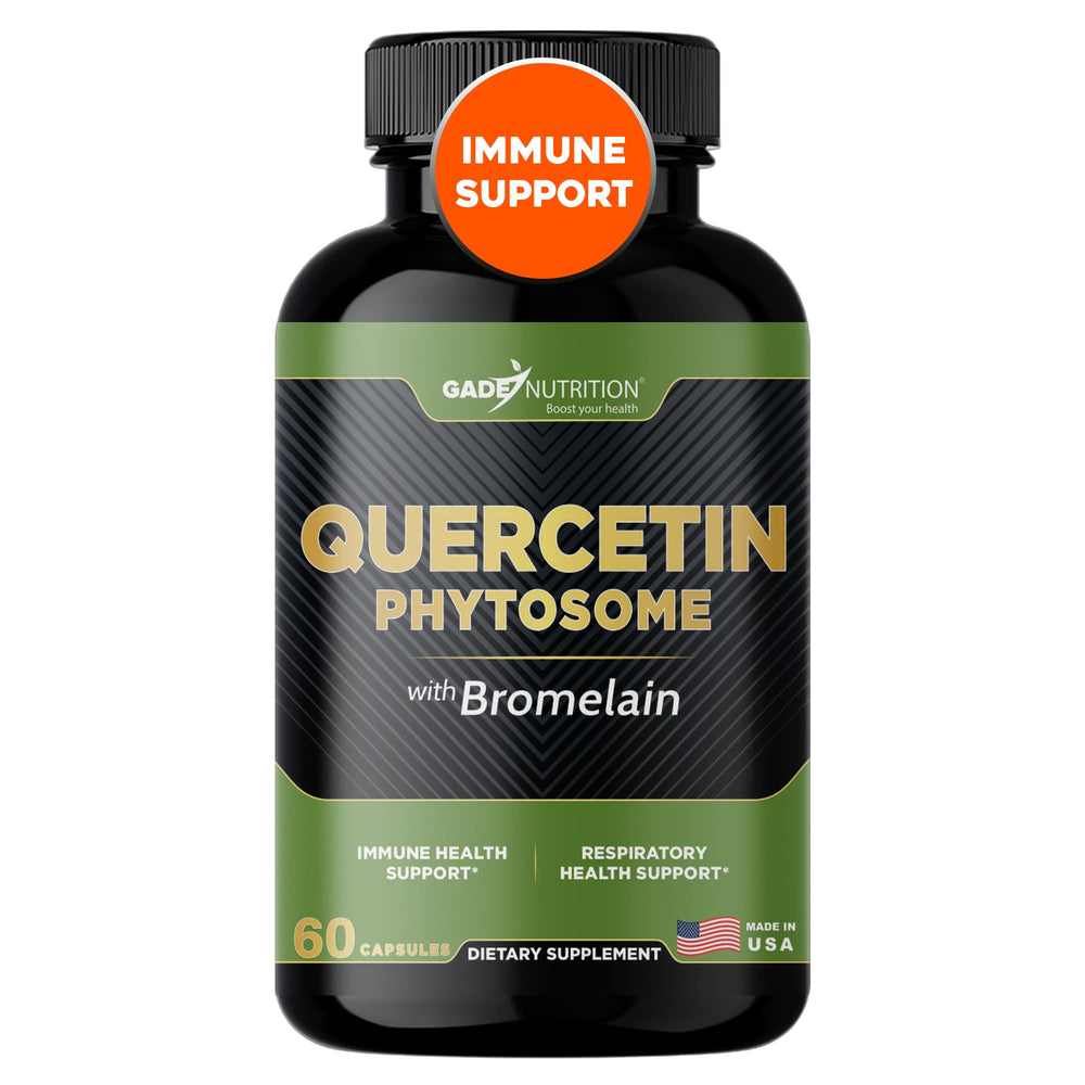 Gade Nutrition Quercetin Phytosome with Bromelain bottle front view