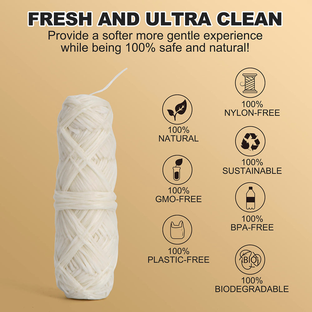 All-in-one Gaia Guy silk floss bundle with bamboo holder and refills