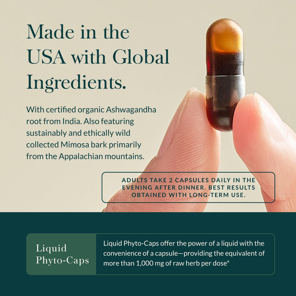 Gaia Herbs Adrenal Health Nightly Restore label