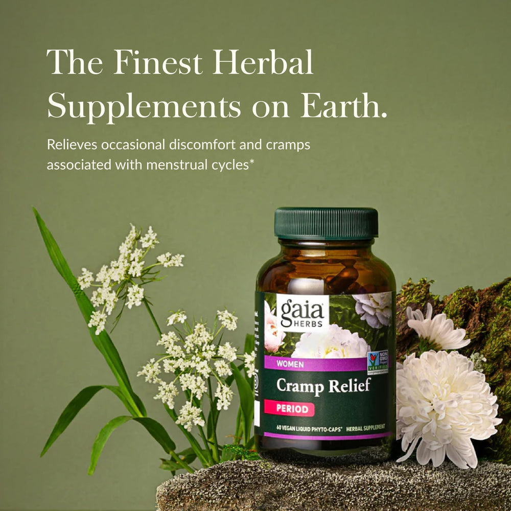 Gaia Herbs Cramp Relief white peony root ingredient