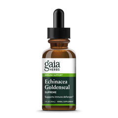 Gaia Herbs Echinacea Goldenseal Supreme liquid extract bottle front view