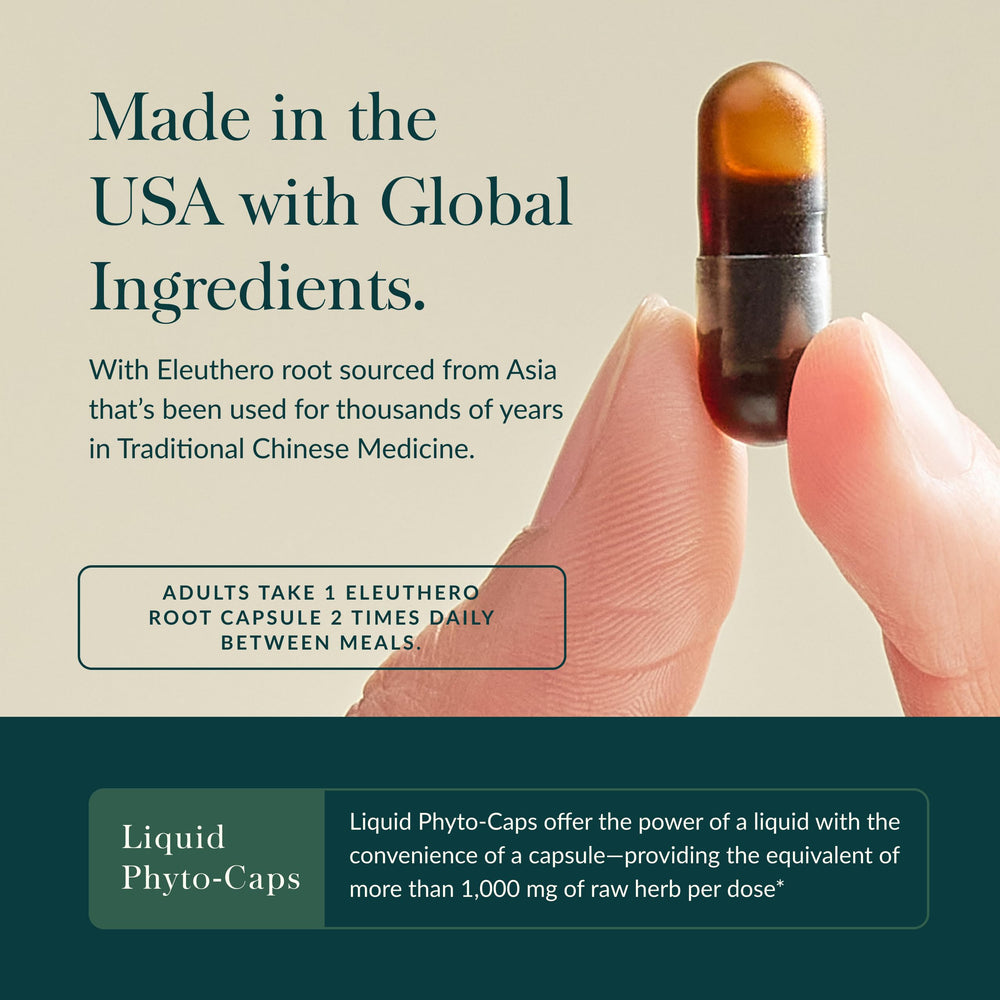 Eleuthero Root ingredients on packaging
