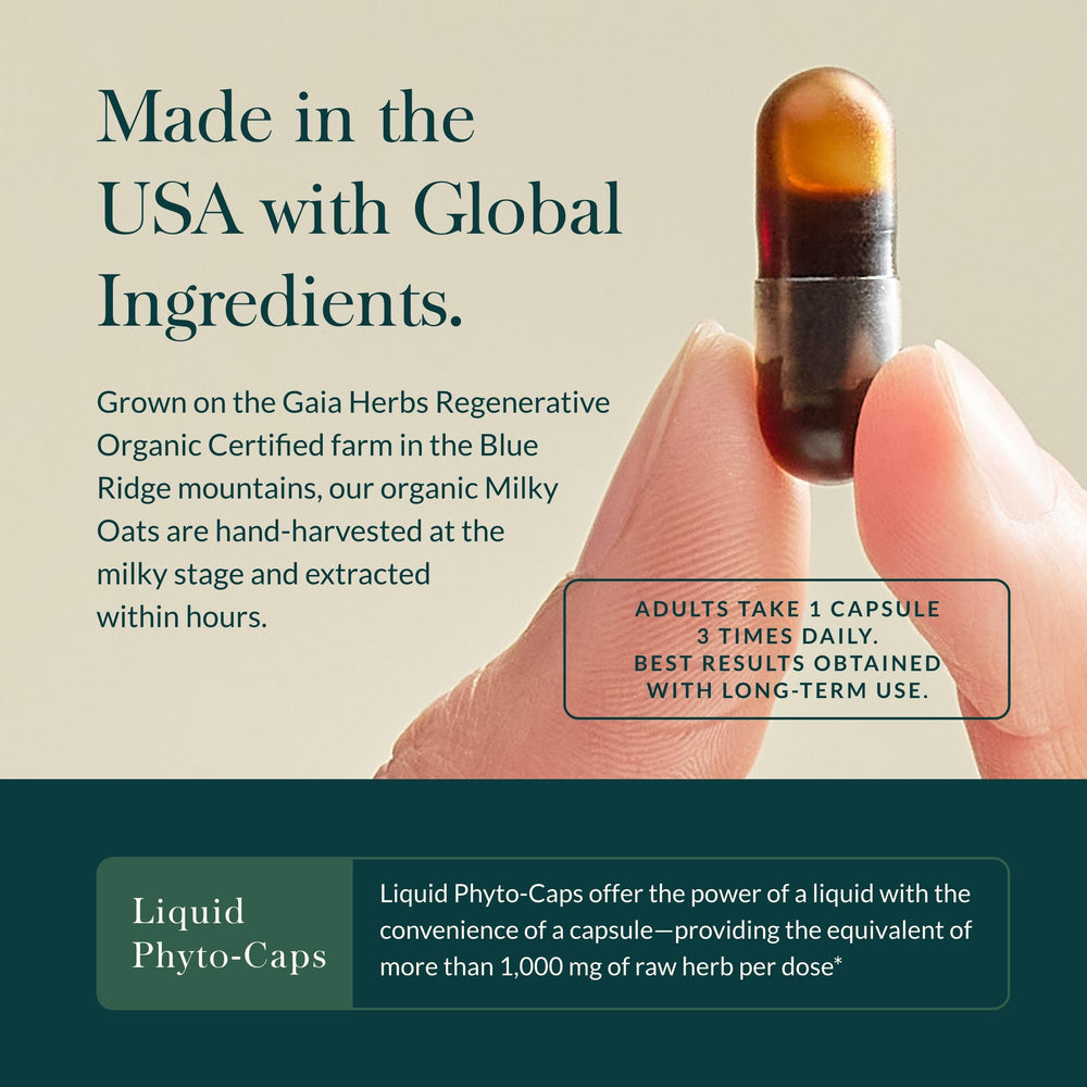 Vegan liquid phyto-capsules visible inside bottle