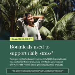 Close-up of Gaia Herbs Kava Root bottle label